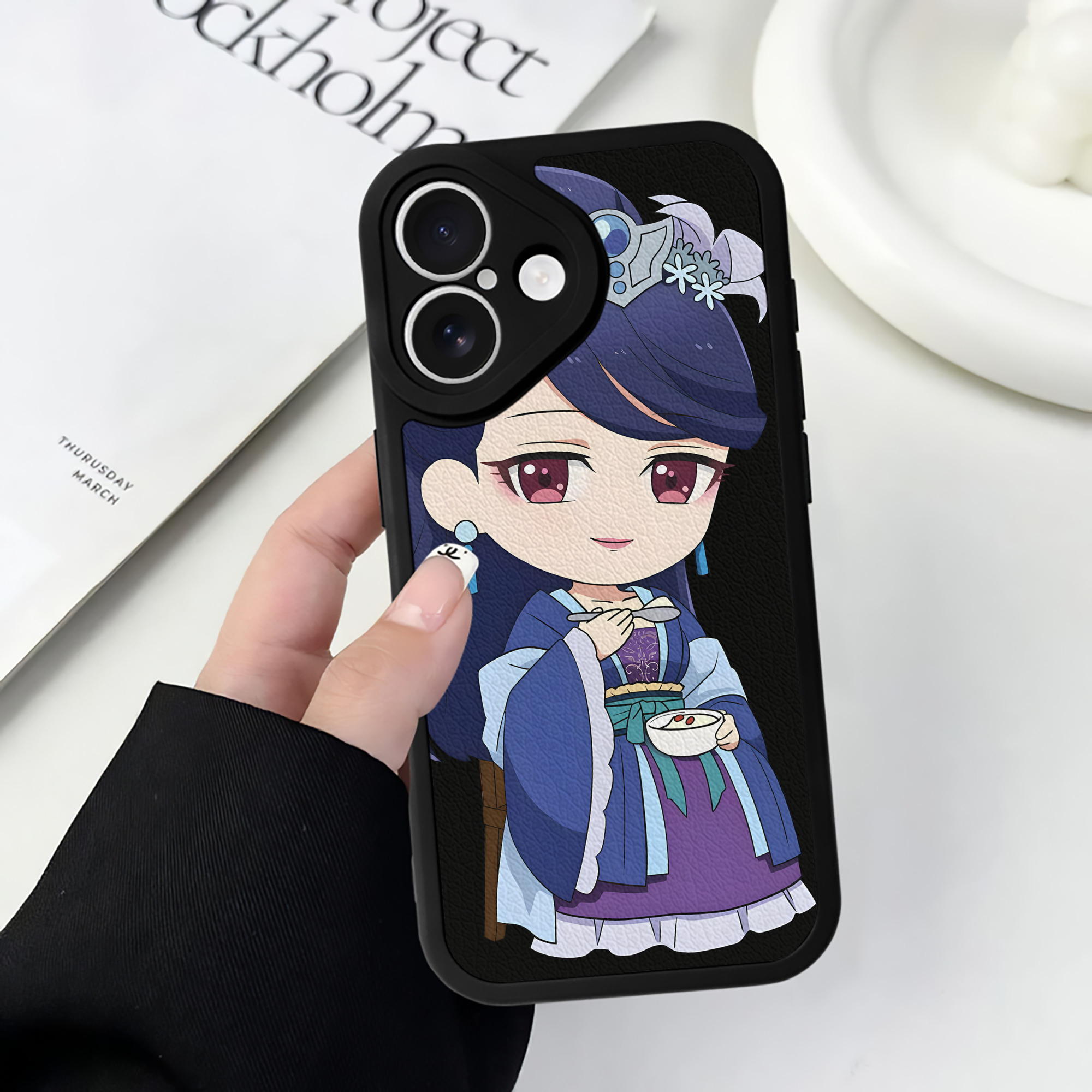 （画像用） 薬屋のひとりごと The Apothecary Diaries 【iPhone 16シリーズ対応】シリコンスマホケース（レザー調） 材質：シリコン